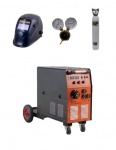 Zváracia sada EUROMIG 255 MMA-MIG/FLUX Invertor+ red. ventil + flaša + maska