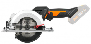 WX531.9 - Aku kompaktná zanorovacia píla Li-Ion 20V, 120mm - bez akumulátora- PowerShare