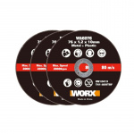 WA6076.3 - Kotúč na rezanie kovu pre WX801 Ø 76mm 3ks